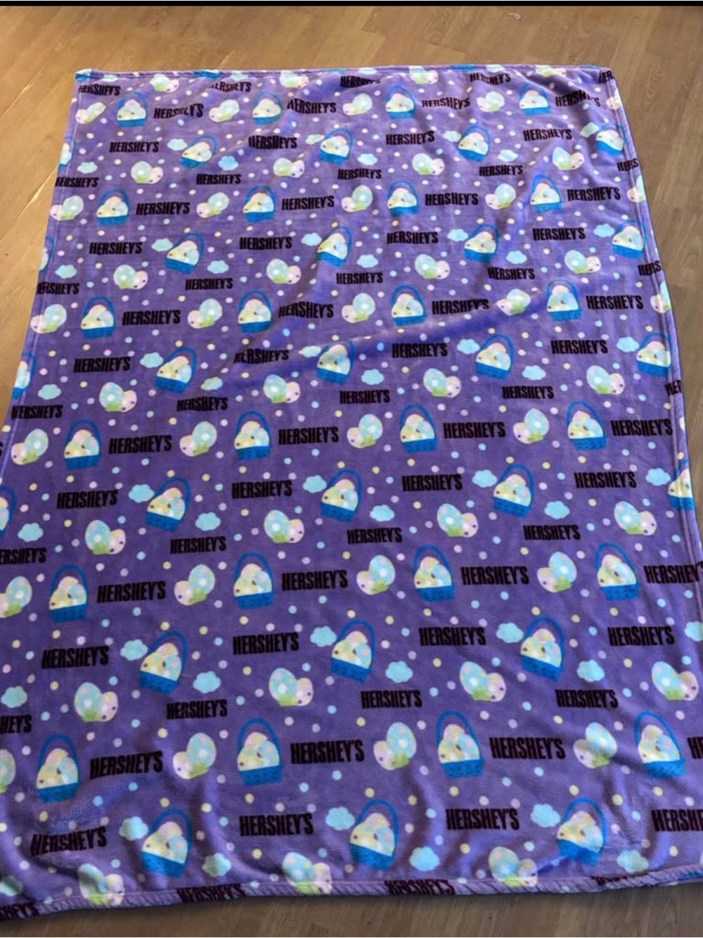 Hershey's Purple Novelty Fleece Blanket